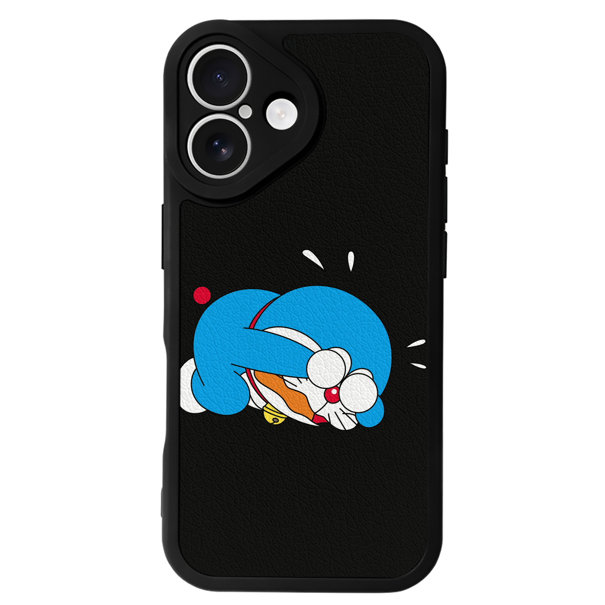 （画像用） ドラえもん Doraemon 【iPhone 16シリーズ対応】シリコンスマホケース（レザー調） 材質：シリコン